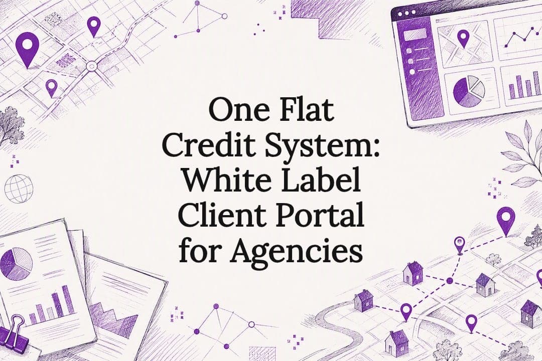 One Flat Credit System: White Label Client Portal for Agencies