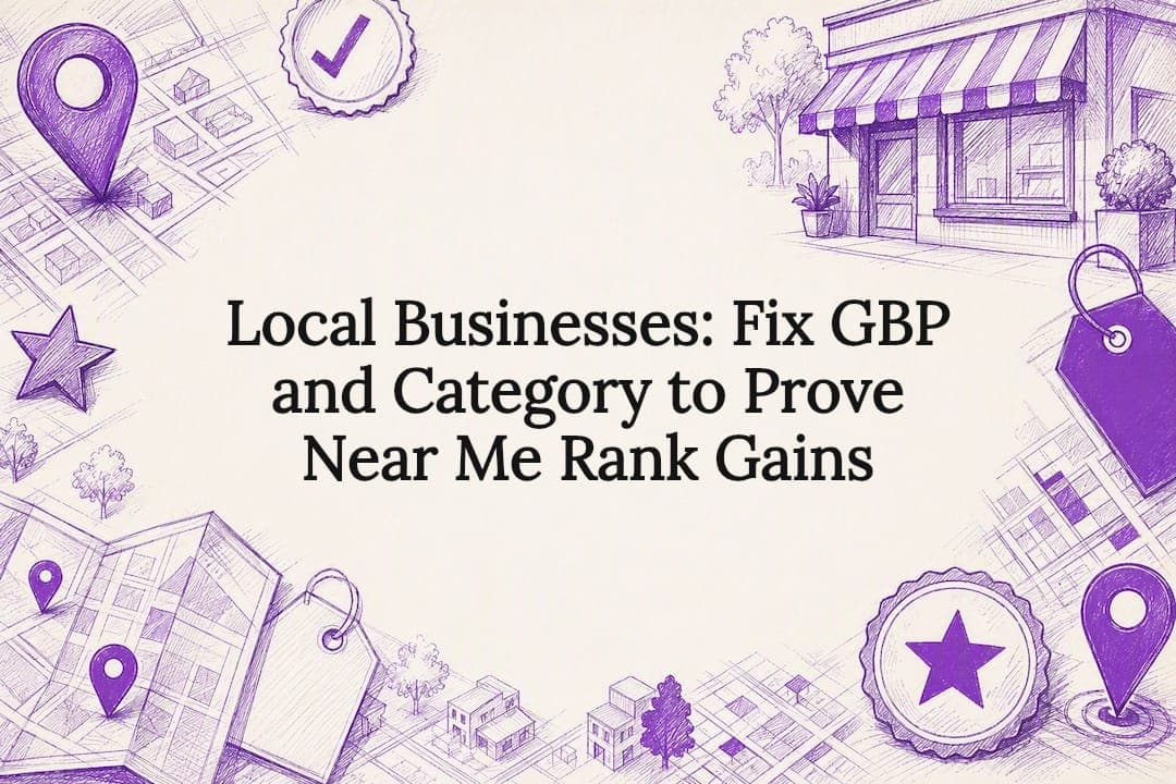 Local Businesses: Fix GBP and Category to Prove Near Me Rank Gains
