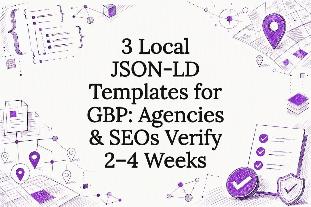 3 Local JSON-LD Templates for GBP: Agencies & SEOs Verify 2–4 Weeks