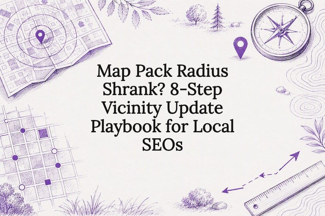 Map Pack Radius Shrank? 8-Step Vicinity Update Playbook for Local SEOs