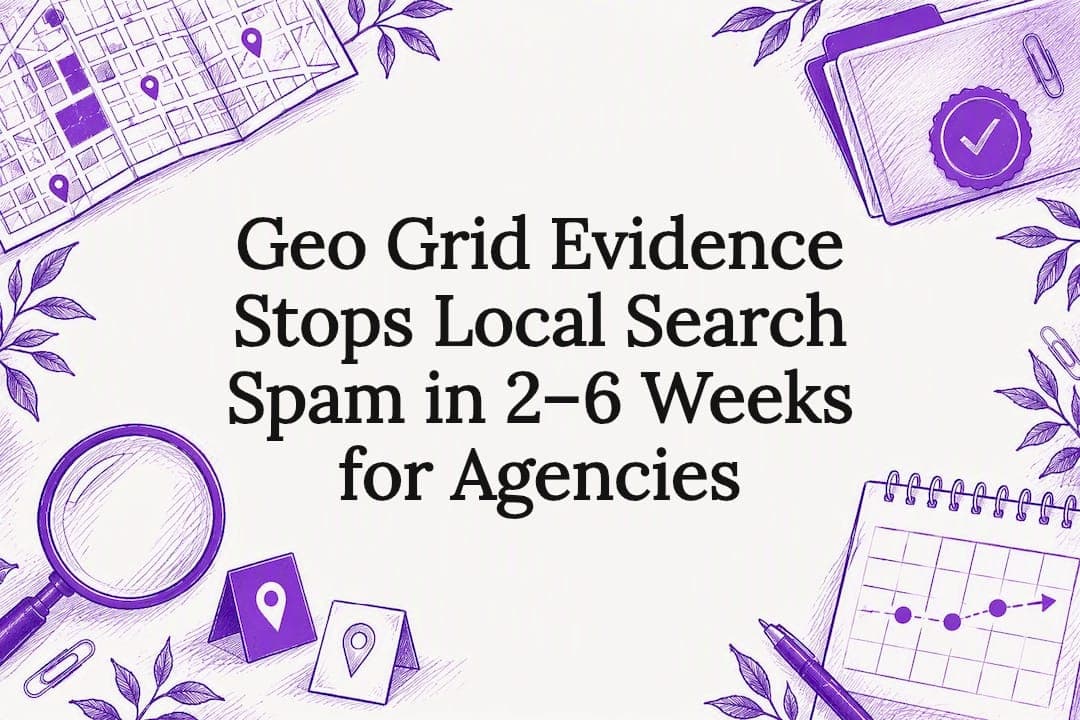 Geo Grid Evidence Stops Local Search Spam in 2–6 Weeks for Agencies